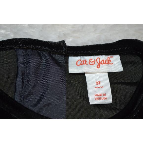 Cat & Jack 3T Red Plaid and Velvet Christmas Dress NWT - Picture 4 of 4